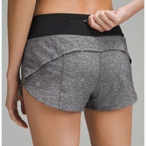 Gray Speed Up Low-Rise Lined Short 2.5"